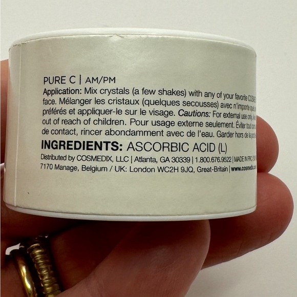 177-ATT New COSMEDIX Pure C Vitamin C Mixing Crystals .2 oz / 6 g. - Picture 4 of 6